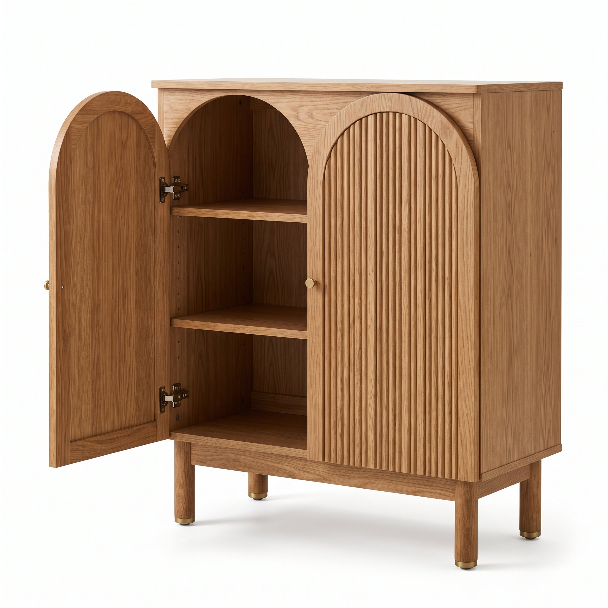 Evelyn Modern Cabinet – Sculpted Fluted Storage Furniture for Stylish Home Interiors