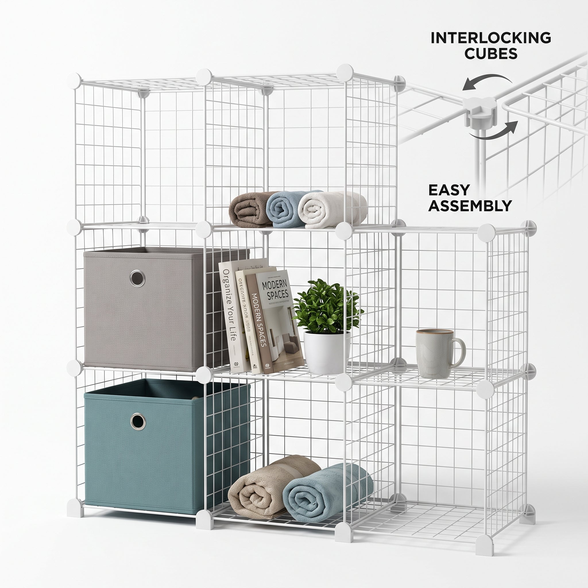 Forma Cube Storage System – Flexible Modular Shelving for Modern Organized Spaces
