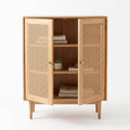 Mila Natural Rattan Cabinet – Warm Organic Storage Furniture Inspired by Coastal Home Design